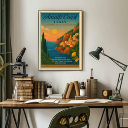 Timeless Mediterranean Dreamscape Italy Travel Poster