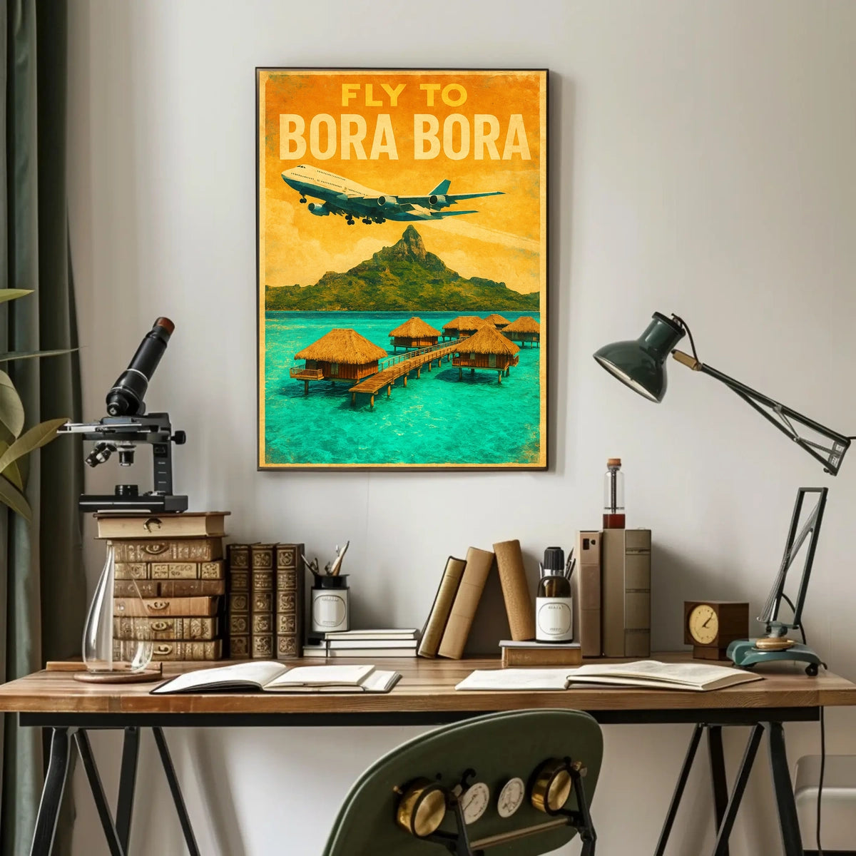 Fly To Bora Bora Poster