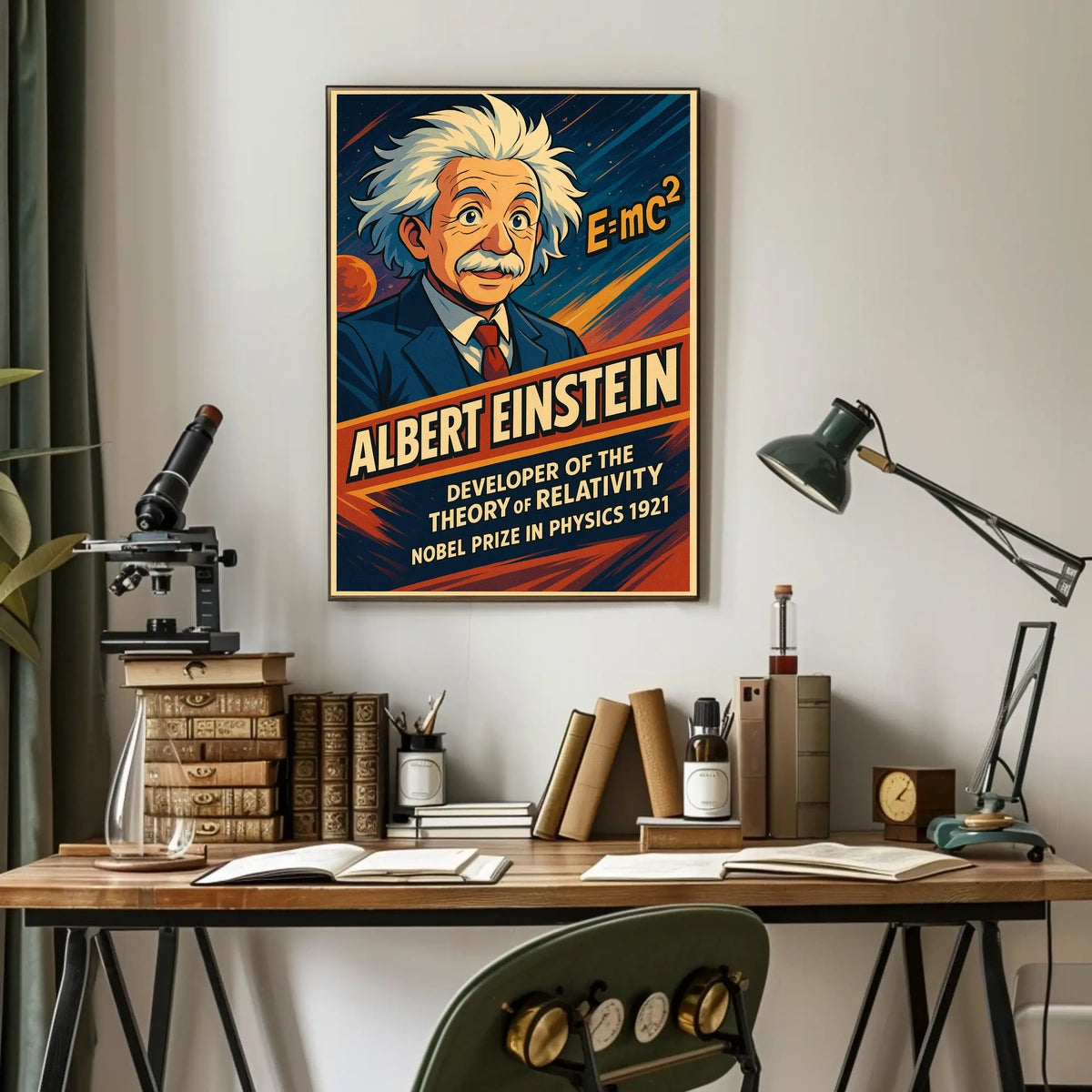 Albert Einstein Theory Of Relativity Poster