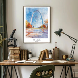 St. Louis in Art Poster PosterGoat