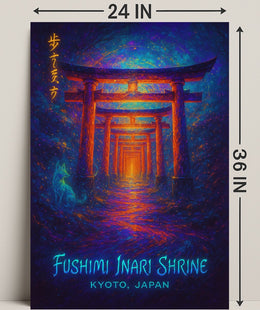 Fushimi Inari Shrine Kyoto Cultural or Heritage Poster