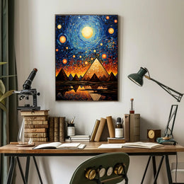 Celestial Pyramids Poster
