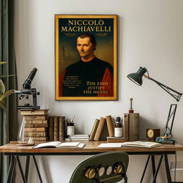 Niccolò Machiavelli The Ends Justify the Means Poster