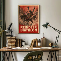 Reindeer Biathlon Extravaganza Poster