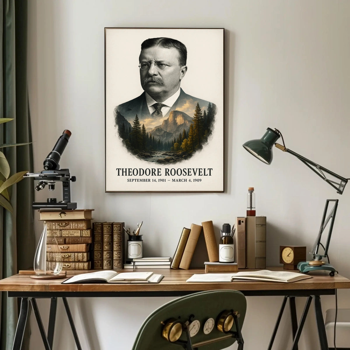 Theodore Roosevelt 26th President of the United States Reflections Poster