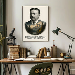 Theodore Roosevelt 26th President of the United States Reflections Poster