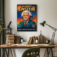 Einstein Vintage Scholarly Physics Poster