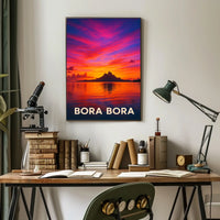 Bora Bora Sunset Poster
