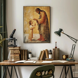 Serene Divine Blessing Religious Art Classical Poster