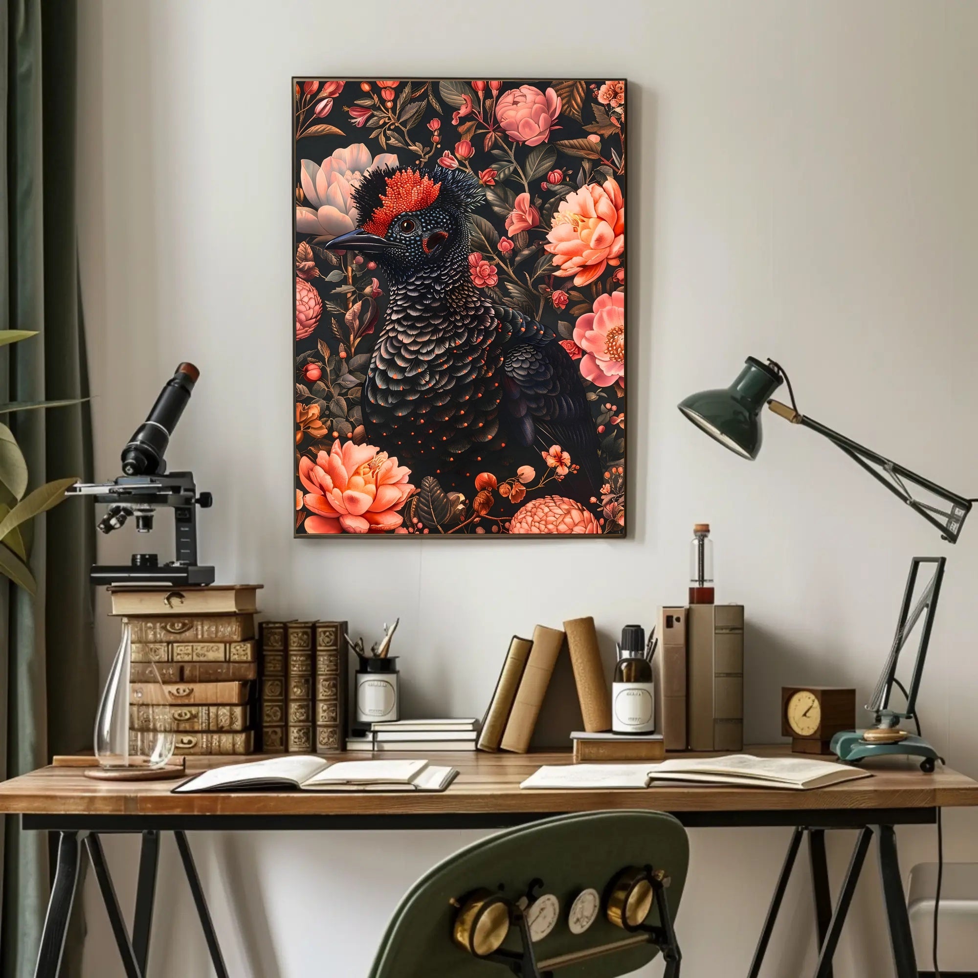 Floral Majesty Wall Art Print for Home Decor