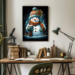 Winter Wonderland Snowman Poster