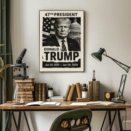 Patriotic Leadership Campaign Poster for Presidential Election