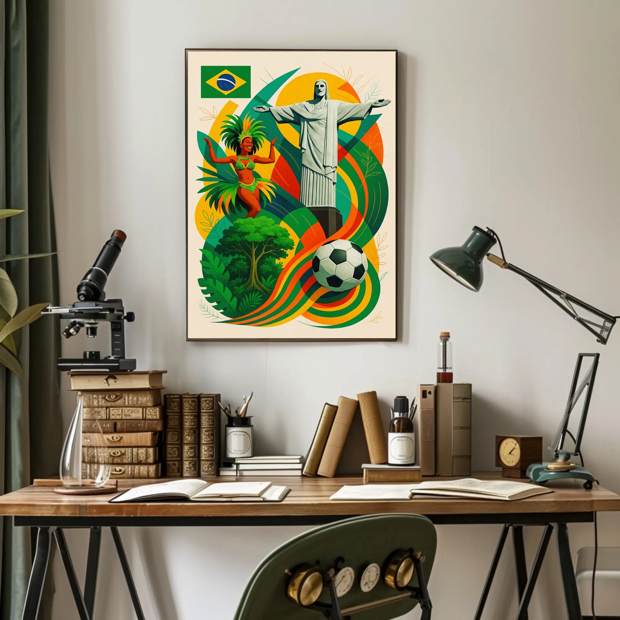 Vibrant Brazil Poster PosterGoat