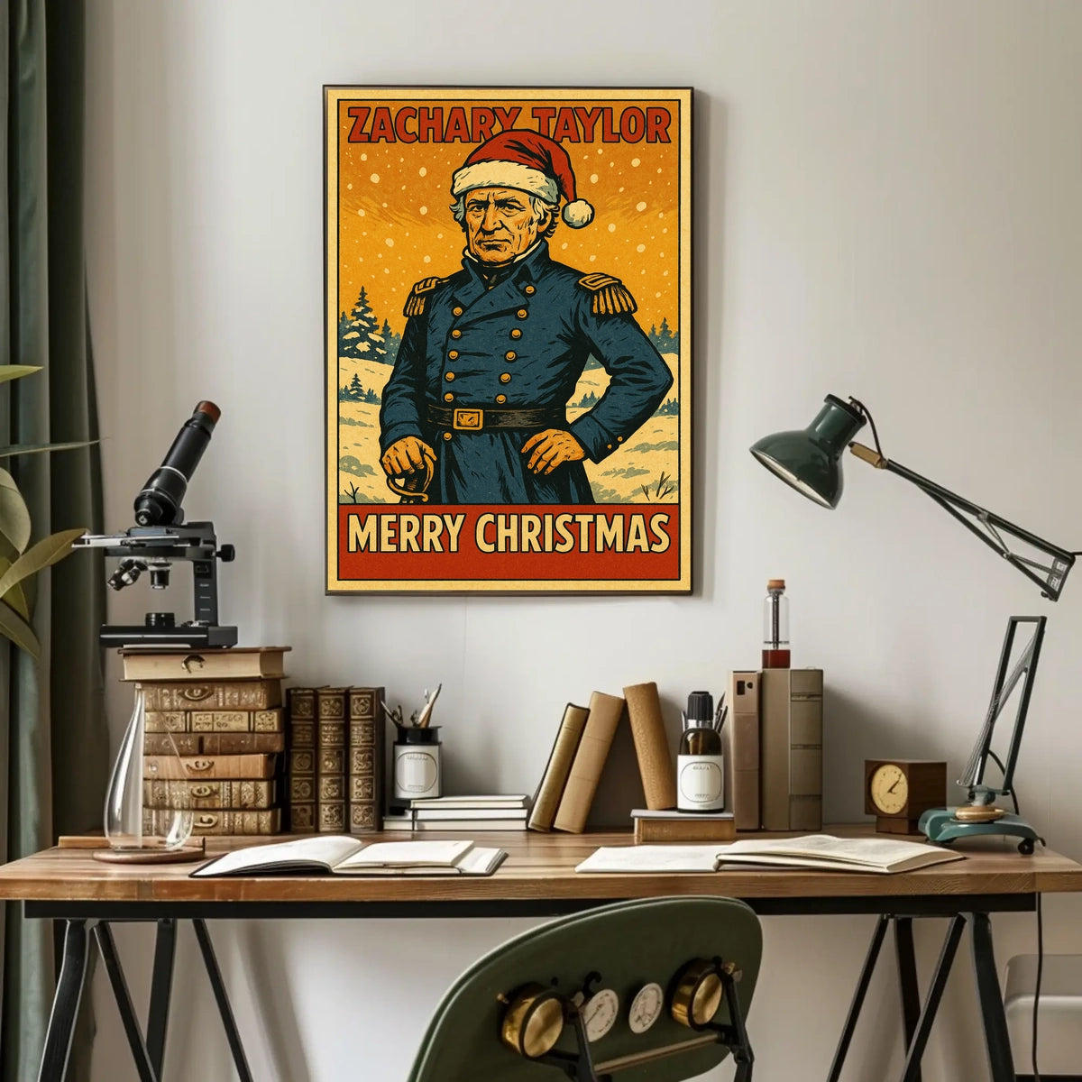 Zachary Taylor Merry Christmas Poster