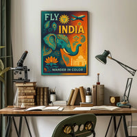 Fly India Wander In Color Poster