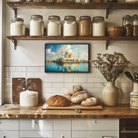 Majestic Mosque by the Water Poster