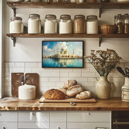 Majestic Mosque by the Water Poster