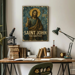 Saint John the Baptist Renaissance Religious Art Poster