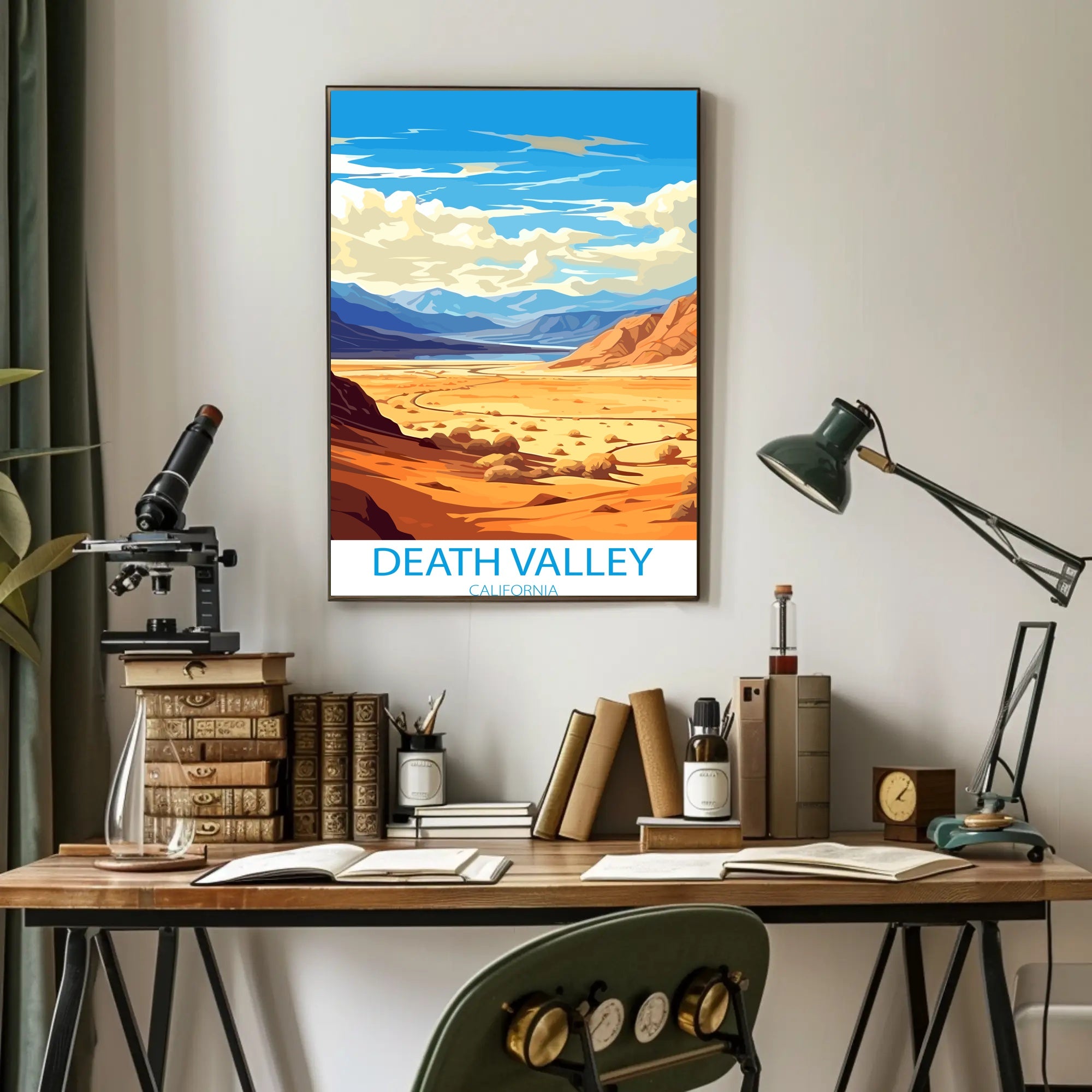 Death Valley Desert Adventure Art Travel Poster