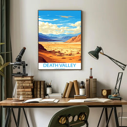 Death Valley Desert Adventure Art Travel Poster
