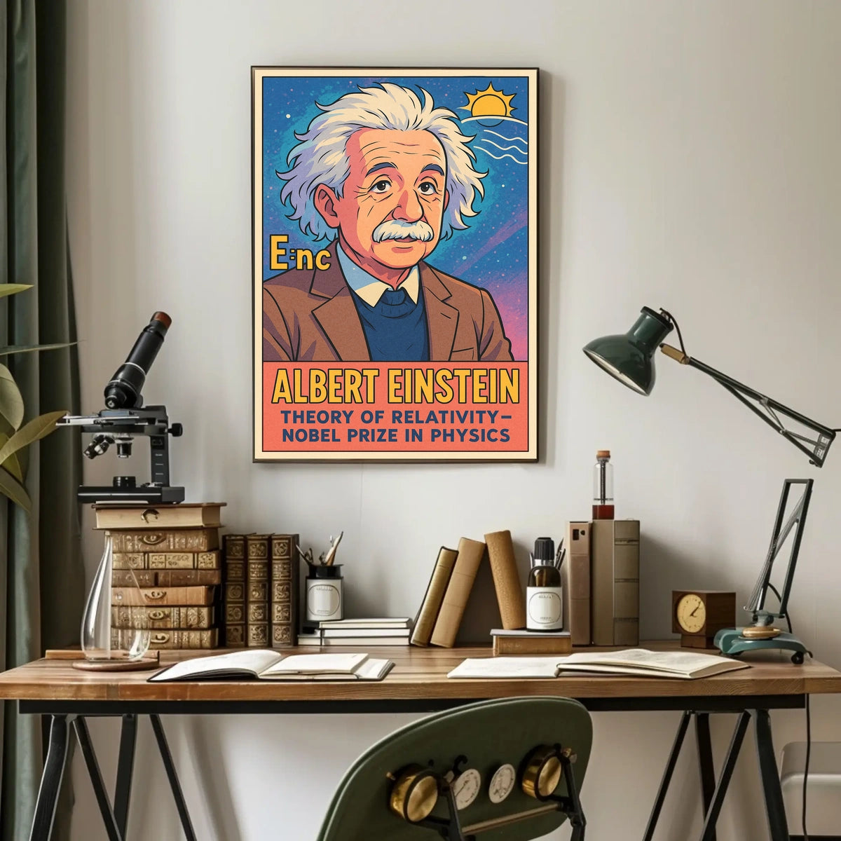 Albert Einstein Theory Of Relativity Poster