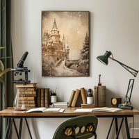 Enchanted Winter Castle Poster