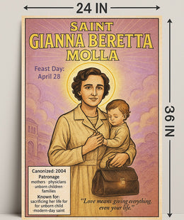 Saint Gianna Beretta Molla Poster PosterGoat