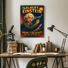 Albert Einstein Theory Of Relativity Poster