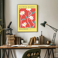 Flower Market Madrid Poster