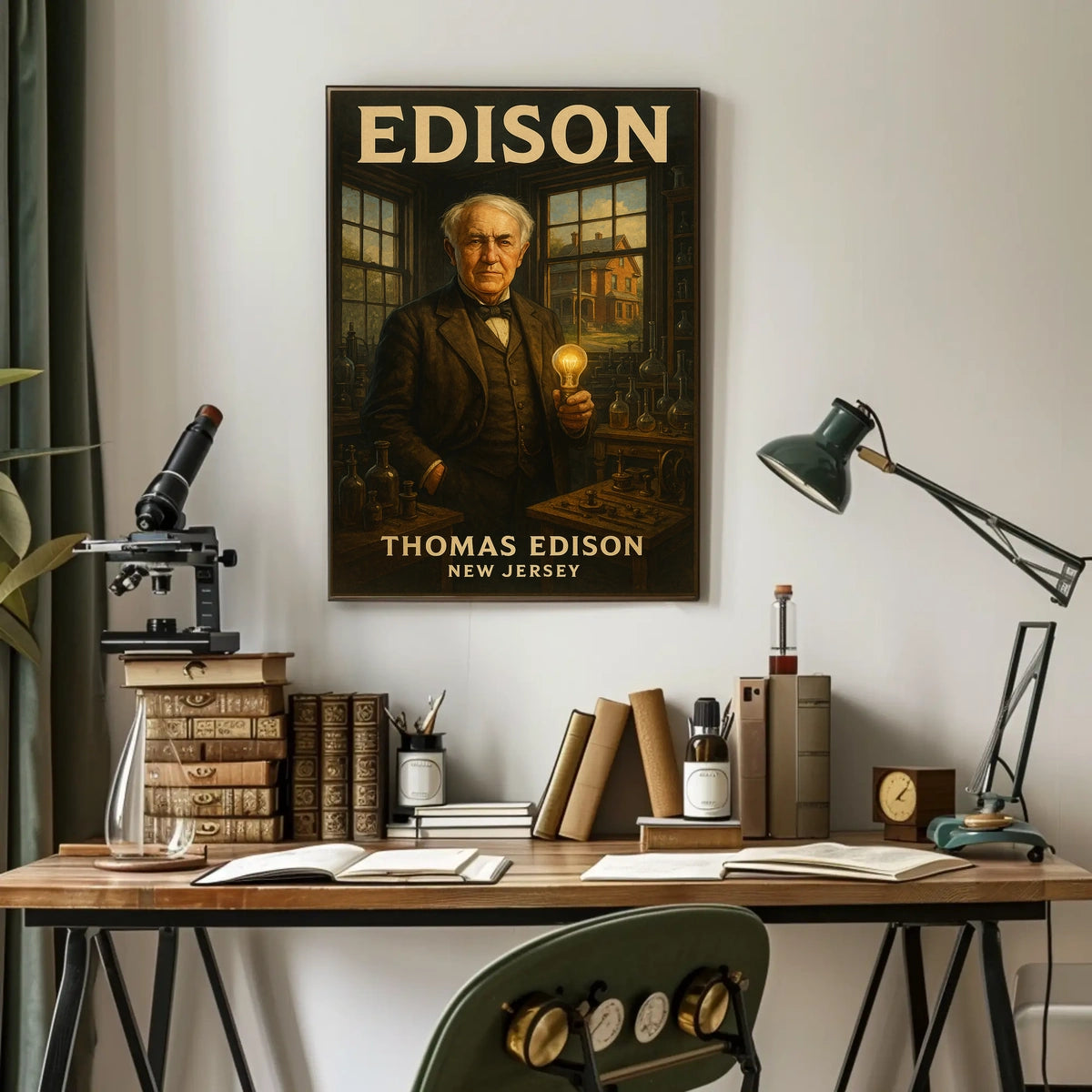 Thomas Edison The Inventor From New Poster
