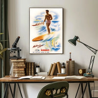 Tropical Adventure With Matson Lines Poster