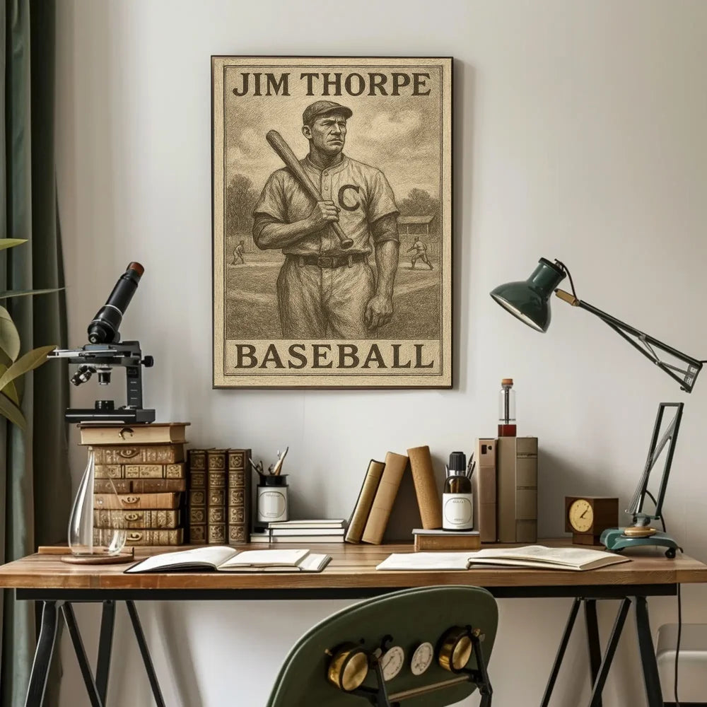 Vintage Baseball Celebration Art Poster