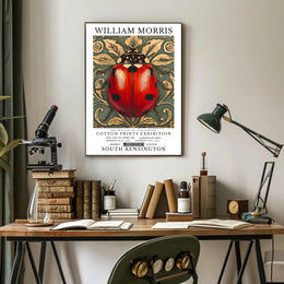 William Morris Cotton Prints Exhibition Poster