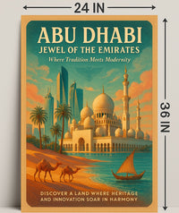 Abu Dhabi Jewel of the Emirates Cultural or Heritage Poster