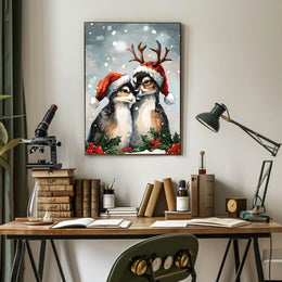 Festive Woodland Friends Poster