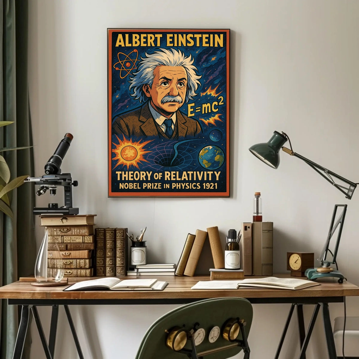Albert Einstein Theory Of Relativity Poster