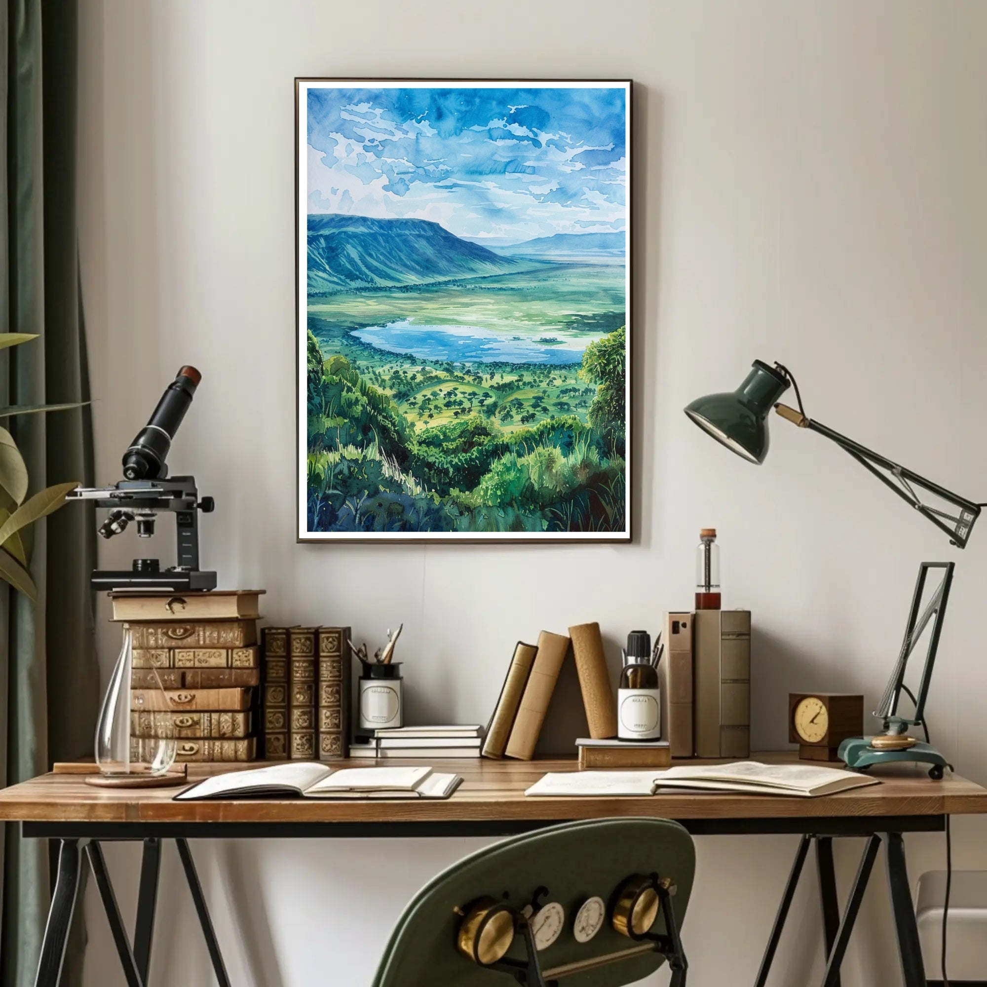 Tranquil Landscape Vista Poster PosterGoat