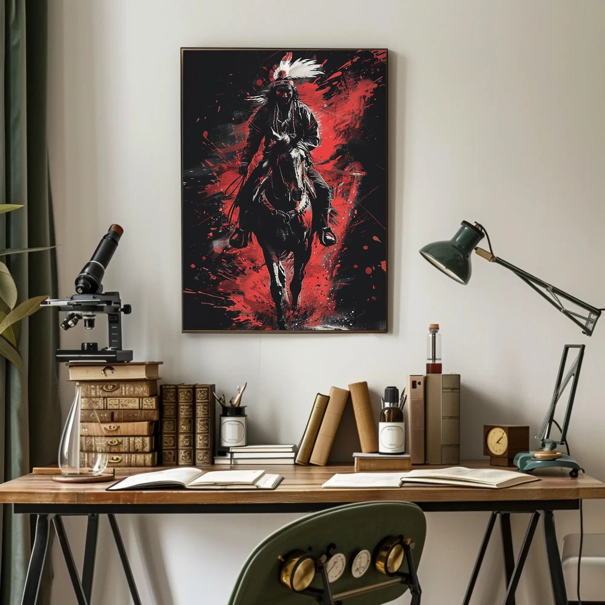 Warrior On Horseback Poster