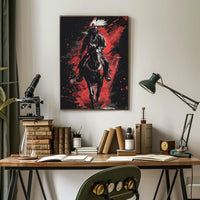 Warrior On Horseback Poster