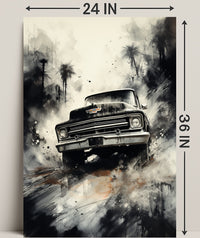 Vintage Power On The Move Vintage Poster