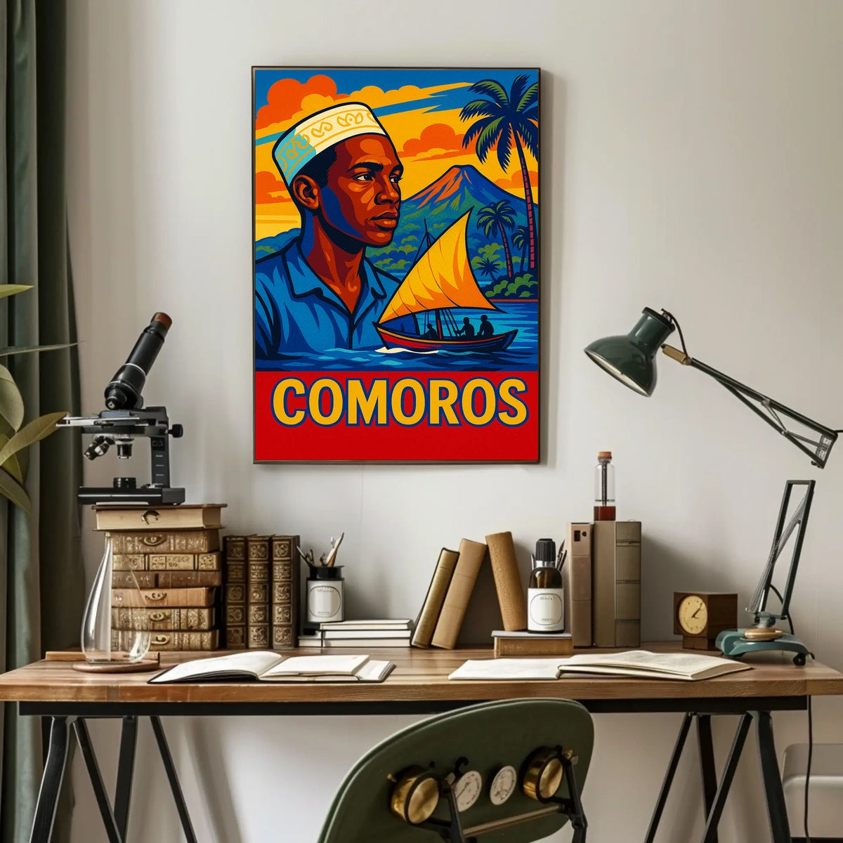 Comoros Vibrant Island Life Poster