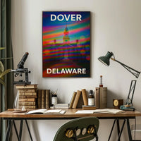 Charming Dover Delaware Scenic Travel Photography Realism Vibrant Wall Decor Poster