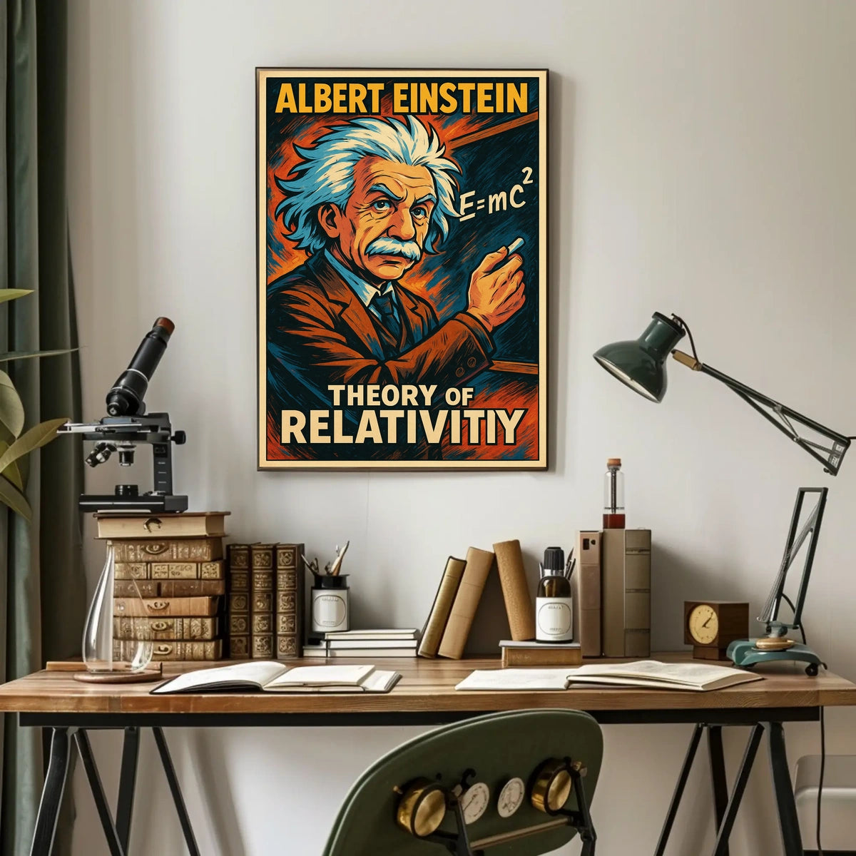 Albert Einstein Theory Of Relativity Poster