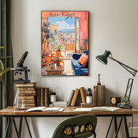 Serene Balcony in Giza Poster