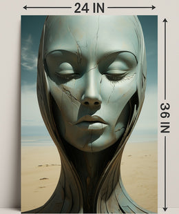 Ethereal Serenity In The Desert Poster