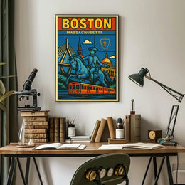 Boston A Celebration of History and Modernity Poster PosterGoat