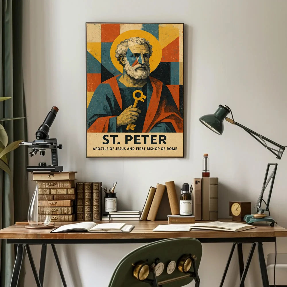 St. Peter, First Bishop of Rome Catholic Heritage Poster