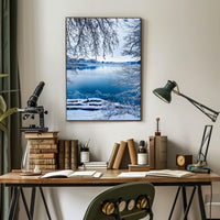 Winter Serenity By The Lake Poster