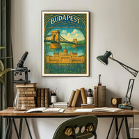 Budapest The Pearl of the Danube Poster