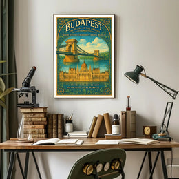 Budapest The Pearl of the Danube Poster